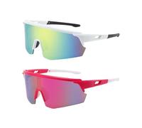 HINFHI 2 Pieces Of Cycling Glasses, Outdoor Sports Equipment, Windproof Sunglasses, Sun Protection Equipment, Cycling Accessories.