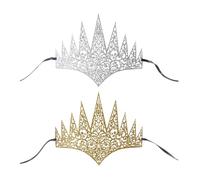 HINFHI 2 Pieces Of Ladies' Crown, Masquerade Headdress, Performance Dressing Props, Party Costume Accessories.