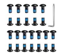 HINFHI 24-Pill Brake Disc Screws And 1 Piece Double-Head Wrench, Stainless Steel Brake Disc Screws, Bicycle Brake Screws, Bicycle Repair Supplies.