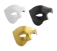 HINFHI 3 Pieces Of Dance Mask, Simple Classic Mask, Opera Performance Props, And Costume Costume Accessories.