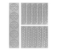 HINFHI 3 Pieces Silicone Mold, Baking Decor Tool, Kitchen Tool, Diy Dessert Accessories.