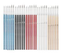 HINFHI 30Pcs Nylon Hook Pen, Multi-Functional Detail Brush, Reusable, Diy Art Painting Accessories, Art Student Gift.