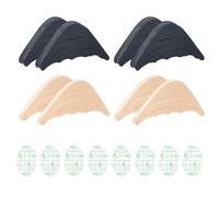 HINFHI 4 Pairs Of Toe Pads And 8 Pieces Of Heel Patches, Shoe Filling, Shoe Anti-Wear Patches, Women'S Shoe Accessories.
