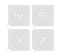 HINFHI 4 Pieces Drain Filter, Sink Accessories, Sewer Anti-Blocking, Silicone Filter, Bathroom And Kitchen Supplies.