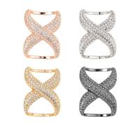 HINFHI 4 Pieces Of Scarf Buckle, Scarf Decorative Buckle, Scarf Fixing Buckle, Ele And Simple Metal Buckle, Clothing Accessories.