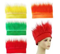 HINFHI 4 Pieces Of Wig Props, Stylish And Personalized Hair Accessories, Role-Playing Accessories, Party Clothing Accessories.