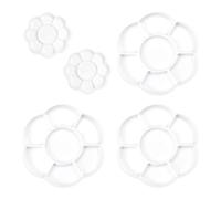 HINFHI 5 Pieces Of Plastic Palette, Art Supplies, Painting Accessories, Diy Handicraft Accessories, Pigment Tray.