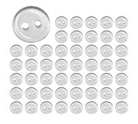 HINFHI 50 Pieces Of 10Mm Round Transparent Buttons, Sewing Buttons, Diy Handicraft Materials, Clothes Accessories.