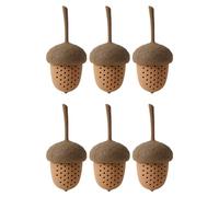 HINFHI 6 Pieces Of Pine Cone Tea Brewer, Creative And Fun Tea Brewer, Silicone Tea Brewing Tool, Tea Filter.