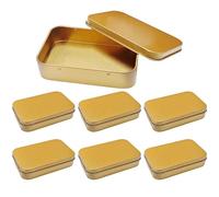 HINFHI 6 Pieces Rectangular Iron Box, Candy Storage Box, Party Gift Box, Portable Mini Container.