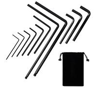 Hinfudor 11 Pieces Guitar Allen Wrench Set Including 4mm & 5mm Lengthened Ball End Truss Rod Wrench, for Most Guitar & Bass Neck Truss Rod Bridge Nut Locking Screw Adjustment