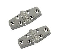 Hinge, 2PCS 316 Stainless Steel Boat Hatch s 38x57mm 38x70mm Marine Mirror Polish Side(38x76mm)