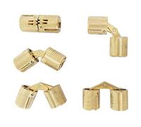 Hinge, 4PCS 8/10/12mm Copper Barrel Cylindrical Hidden Cabinet Concealed Invisible Brass Mount(D12)