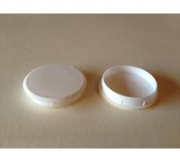 Hinge and Bracket Supplies 10 x 35mm White Cabinet Hinge Hole Covers