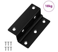 vidaXL Hinge 537 pcs Black 38 x 17 x 60 mm Iron