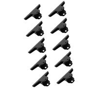 Hinge Clips Large Metal Premium Plated Rust Resistant Hinge Clips for Organizing Documents Papers Office Home School Craft Projects 10PCS (Black)
