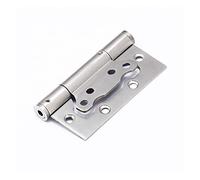 Hinge, Door Hinges 2 Packs Stainless Steel Household Slot Free Automatic Closing Letter Spring for Doors, Cabinets Closer(B)