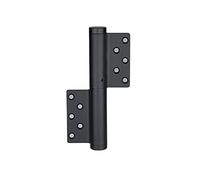 Hinge, Door Hinges Household Aluminum Alloy Slot Free Hydraulic Automatic Closing Rebound Invisible 2 Packs Closer(Nero,Open Left)