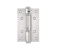 Hinge, Door Hinges Self Closing 4.8 Inch X 3.2 Stainless Steel for Wooden, Invisible, Toilet Closer(Silver)