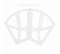 Hinge for Shoe Rack, Plastic Hollowed Two Layers Shoe Cabinet Shelf Rack Holder Hinges Accessory for Cabinet Flip Drawer Etc Smooth Flipping (White)