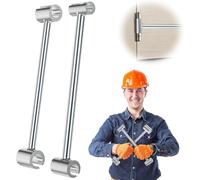 Hinge Gap Adjustment Wrench Tool for Residential and Commercial Heavy Door Hinge Adjustment,Hinge Repair Wrench for Round Bolt Hinged Doors, Pack of 2