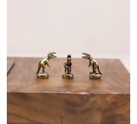 Hinge Head T-Rex, Hinge Decorative Topper, Miniature Magnetic Figurine Door Decor, Whimsical Quirky Home Decor, Animal Lover Gift, Cute T-Rex Decor (3 per Set)