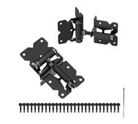 Hinge Hinge - Self Sealing | Garden Door Hinges | Adjustable Car -Closure Stainless Steel Hinge | Gate Hardware Kit | Outdoor Gate Hardware | Installation Tool for Wooden for Front