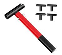 Hinge Hole Adjustment Wrench, 4 in 1 Hinge Bender Tool, Non Slip Rubber Grip, Sturdy Hardware for Woodworkers, Carpenters, Bathroom, Garage, Hotel, Sliding Door Closer Repair 15.75x4.53x1.97 Inches