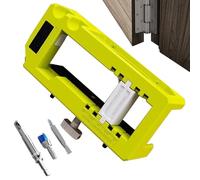 Hinge Installation Kit - Router Hinge Jig Mortiser, Adjustable Chiseling Power Tool, Precision Door Latch Installer, Professional Carpentry Equipment for Cabinets, Furniture, Workshop
