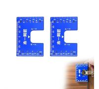 Hinge Installation Positioning Fixing Plate, Magnetic Cabinet Door Spacer for Precise Drilling & Alignment, 4nd Generation Aluminum Alloy Tool for Faster Furniture Assembly & Cabinetry Repair (2pcs)