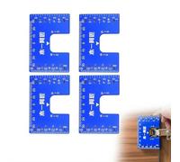 Hinge Installation Positioning Fixing Plate, Magnetic Cabinet Door Spacer for Precise Drilling & Alignment, 4nd Generation Aluminum Alloy Tool for Faster Furniture Assembly & Cabinetry Repair (4pcs)