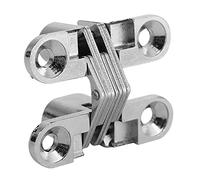 Hinge, Invisible Concealed Cross Door Zinc Alloy Hidden for Cabinet Cupboard Closet Wardrobe(Large)