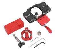 Hinge Jig Kit Aluminum Alloy Cabinet Door Boring Drilling Hole Puncher Accurate Locking Woodworking Guide Locator 35mm