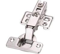 Hinge,Metal,Detachable,10 PCS Cabinet Hinges,Stainless Steel Hydraulic Door Damper Buffer Soft Quiet Closing for All Kitchen Cupboard Furniture