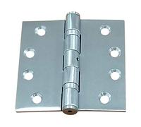 Hinge Outlet Stainless Steel Ball Bearing Door Hinge, 4.5 Inch Square, Full Mortise, Brushed Finish, 2 Pack, Highly Rust Resistant