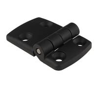 Hinge, Plastic Combination Hinge, 75 x 48 x 15, Plastic PA Glass Fibre Reinforced, Black, Screw-On Type I/B, Pitch 25/50, Cannot be Removed