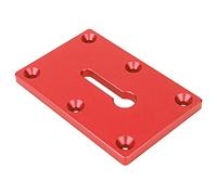Hinge Repair Kit Plate for Cabinet, Door Hinge Shims Hinge Repair Kit Locking Pliers Mounted Plate Fixing Tool Woodworking Table Fixture for Woodworking (Red)