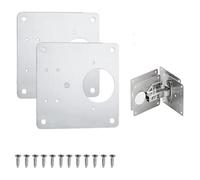 Hinge Repair Plate Cupboard Cabinet Door Hinge Fixing Plate Cabinet Hinges Repair Tool Repair Door Panel Connection 1/2/4 /10Pcs(2pcs)