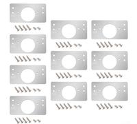 Hinge Repair Plate Tool Kit with Screws for Cabinet and Furniture Restoration (1# (1# (hinge cup repair board)10pcs)