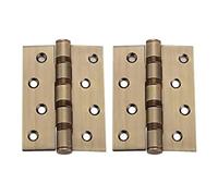 Hinge, Stainless Steel Thick, Silent, 3MM Thickness, Suitable for Wooden Doors, Aluminum Alloy, Composite, Etc(Green Bronze)