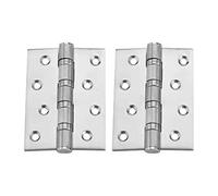 Hinge, Stainless Steel Thick, Silent, 3MM Thickness, Suitable for Wooden Doors, Aluminum Alloy, Composite, Etc(Silver)