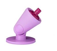 Hinge Untippable Nail Polish Bottle Holder,Anti-Spill Nail Polish Holder Stand (Purple, one size)
