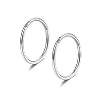Hinged 18g Nose Rings Hoops 10mm Septum Ring Clicker Cartilage Helix Hoop Earrings Piercing jewelry 2pcs