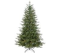 Dellonda Pre-Lit 6ft Christmas Tree with 270 Warm White LED Lights & 1,220 PE/PVC Tips - DH81