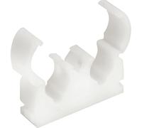Hinged Clip White Double 22mm, 50 in Pack