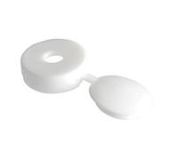 ForgeFix Universal Screw Cover Caps White 10-12 Pack of 100