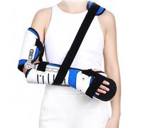 Hinged Elbow Brace Adjustable Post Op ROM Elbow Splint with Sling Stabiliser for Arm Injury Recovery Post Surgery Ligament and Tendon Repair(Left)