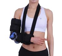 Hinged Elbow Braces, Adjustable Post OP Elbow Brace Stabilizer Splint,Shoulder Sling Right Arm or Left Support(Left)