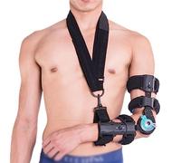 Hinged Elbow Braces, Post OP Elbow Brace with Sling Stabilizer,Arm Injury Recovery Support After Surgery Orthosis Orthotics,Left(Left)