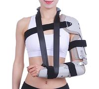 Hinged Elbow Braces, Post OP ROM Elbow Splint with Sling Stabilizer,Sports Injury Recovery,Left(Right)